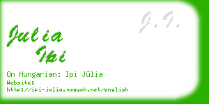 julia ipi business card